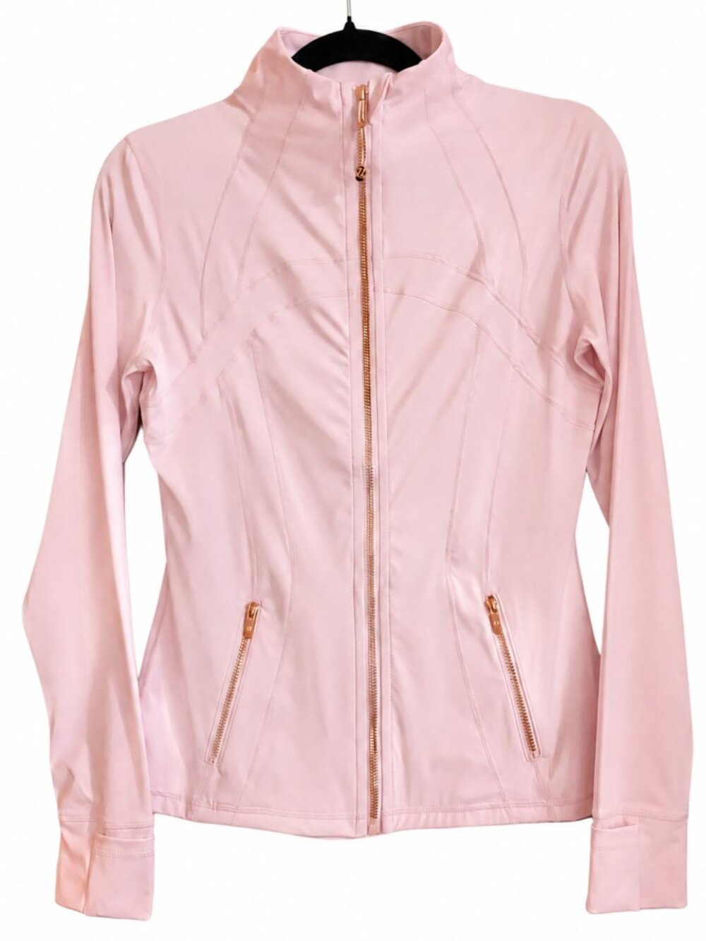 Lululemon Define Jacket Women's 8 Blush Pink Gold Zip Full Zip Athleisure